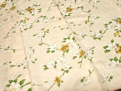 平和屋着物■上質な小紋 枝花文 正絹 逸品 CABF9944ev