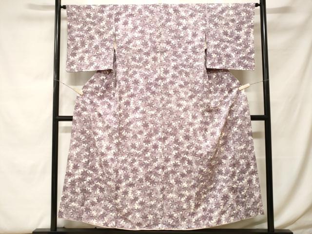 平和屋着物■上質な小紋　楓尽くし文　正絹　逸品　CABF9951ev