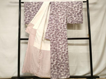 平和屋着物■上質な小紋　楓尽くし文　正絹　逸品　CABF9951ev