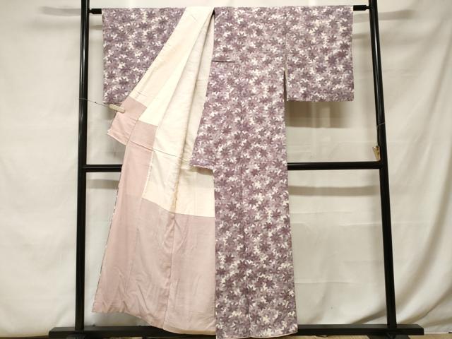 平和屋着物■上質な小紋　楓尽くし文　正絹　逸品　CABF9951ev