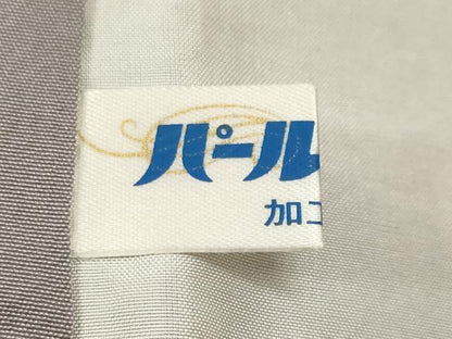 平和屋着物■上質な小紋　舞花文　黒地　正絹　逸品　CABF9958ev