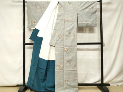 平和屋着物■上質な紬　童子遊び　正絹　逸品　CABF9959ev