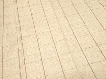 平和屋着物■上質な紬　格子柄　正絹　逸品　CABF9966ev
