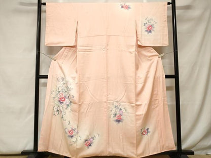 平和屋着物■訪問着　枝花文　暈し染め　正絹　逸品　CABF9969ev