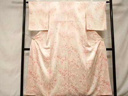 平和屋着物■上質な小紋　草花文　暈し染め　正絹　逸品　CABF9970ev