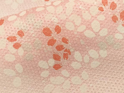 平和屋着物■上質な小紋　草花文　暈し染め　正絹　逸品　CABF9970ev