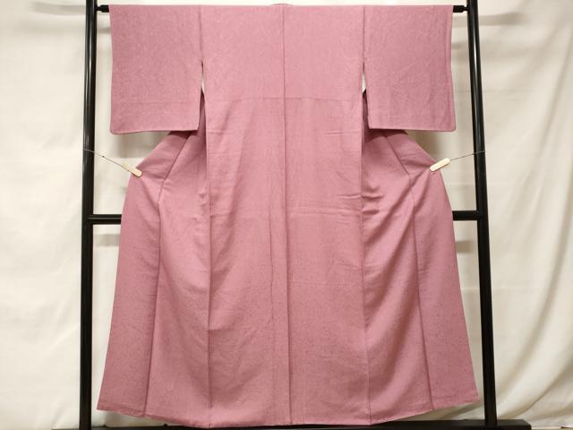 平和屋着物■上質な色無地　霞地紋　菖蒲色　正絹　逸品　CABF9971ev
