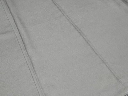 平和屋着物■巨匠　前田華清　手描き　色無地　霞地紋　鼠色　正絹　逸品　未使用　CABF9976ev