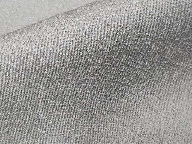 平和屋着物■巨匠　前田華清　手描き　色無地　霞地紋　鼠色　正絹　逸品　未使用　CABF9976ev