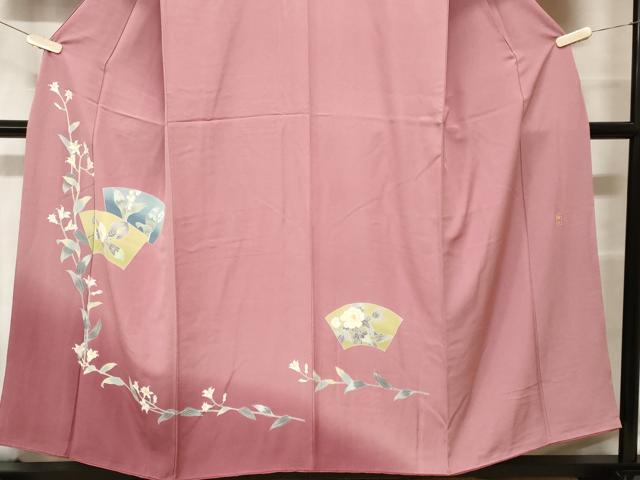 平和屋着物■訪問着　作家物　地紙枝花文　暈し染め　正絹　逸品　CABF9981ev