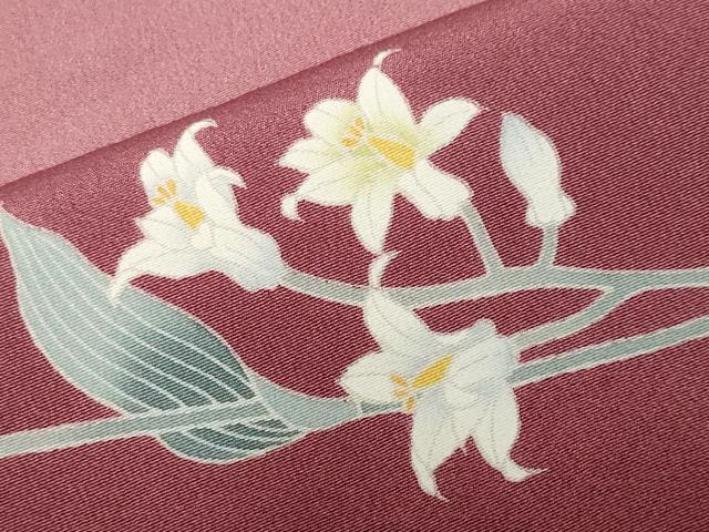 平和屋着物■訪問着　作家物　地紙枝花文　暈し染め　正絹　逸品　CABF9981ev