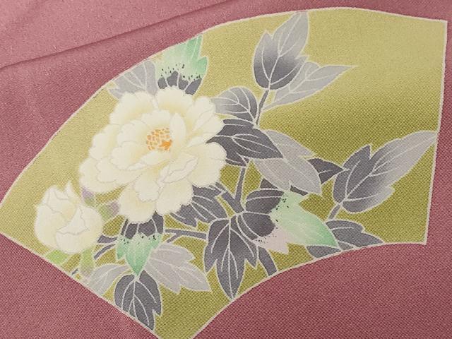 平和屋着物■訪問着　作家物　地紙枝花文　暈し染め　正絹　逸品　CABF9981ev