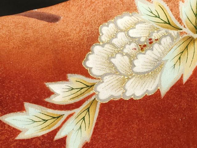 平和屋着物■豪華黒留袖　刺繍　尾長鳥枝花文　暈し染め　金彩　正絹　逸品　CABF9991ev