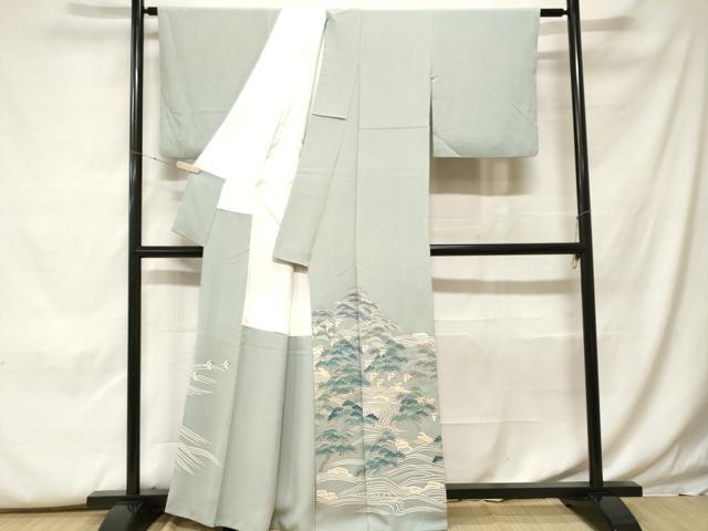 平和屋着物■豪華色留袖　作家物　立波飛鳥松文　正絹　逸品　CABF9995ev
