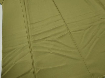 平和屋着物●上質な色無地　本手染百彩　色夢路　鶯色　反端付き　正絹　逸品　未使用　CABG0009yc