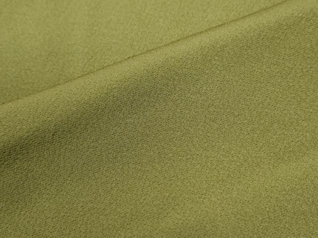 平和屋着物●上質な色無地　本手染百彩　色夢路　鶯色　反端付き　正絹　逸品　未使用　CABG0009yc