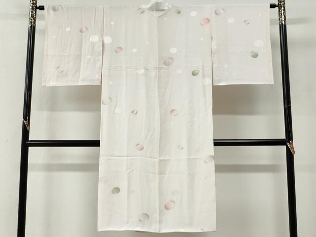 平和屋着物●長襦袢　袷　丸地紋　正絹　逸品　CABG0019yc