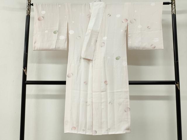 平和屋着物●長襦袢　袷　丸地紋　正絹　逸品　CABG0019yc