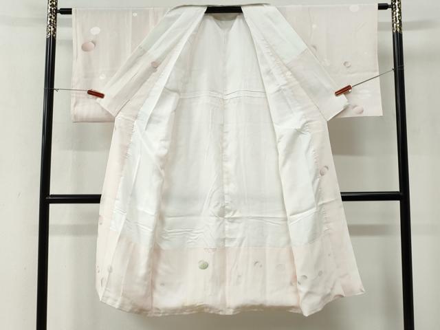 平和屋着物●長襦袢　袷　丸地紋　正絹　逸品　CABG0019yc