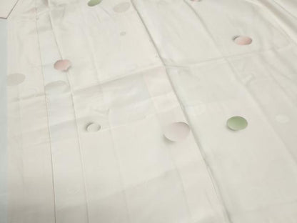 平和屋着物●長襦袢　袷　丸地紋　正絹　逸品　CABG0019yc
