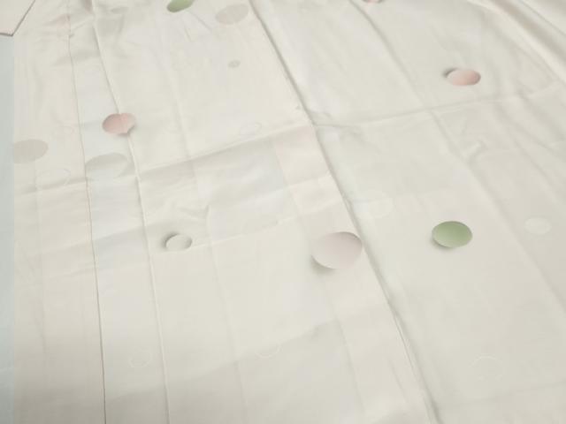 平和屋着物●長襦袢　袷　丸地紋　正絹　逸品　CABG0019yc