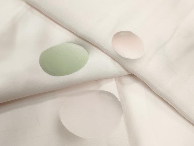 平和屋着物●長襦袢　袷　丸地紋　正絹　逸品　CABG0019yc