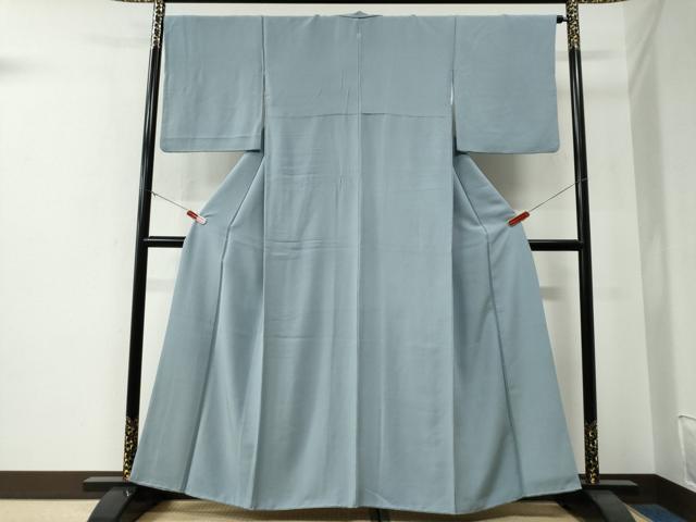 平和屋着物●上質な色無地　浅縹色　正絹　逸品　CABG0024yc