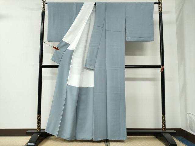 平和屋着物●上質な色無地　浅縹色　正絹　逸品　CABG0024yc