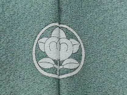 平和屋着物●上質な色無地　千草色　正絹　逸品　CABG0025yc