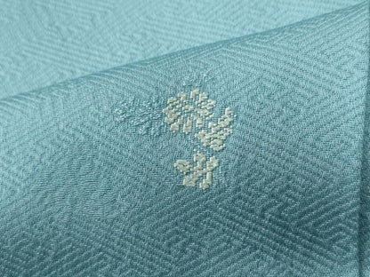 平和屋着物●上質な小紋　作家物　総刺繍　紗綾形菊文　正絹　逸品　未使用　CABG0027yc
