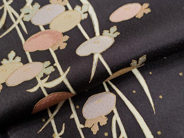平和屋着物●訪問着　刺繍　万寿菊　金彩　正絹　逸品　CABG0030yc