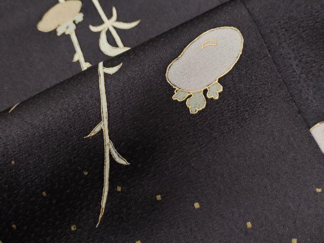 平和屋着物●訪問着　刺繍　万寿菊　金彩　正絹　逸品　CABG0030yc