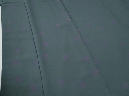 平和屋着物●世界的人形師　辻村寿三郎　ジュサブロー　小紋　舞花文　正絹　逸品　未使用　CABG0036yc