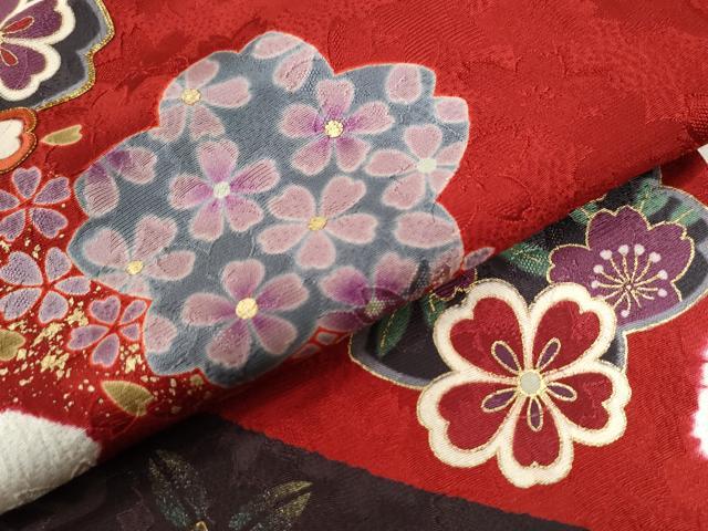 平和屋着物●豪華振袖　駒刺繍　絞り　舞桜文　金彩　やまと誂製　正絹　逸品　未使用　CABG0044yc