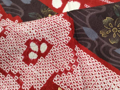 平和屋着物●豪華振袖　駒刺繍　絞り　舞桜文　金彩　やまと誂製　正絹　逸品　未使用　CABG0044yc