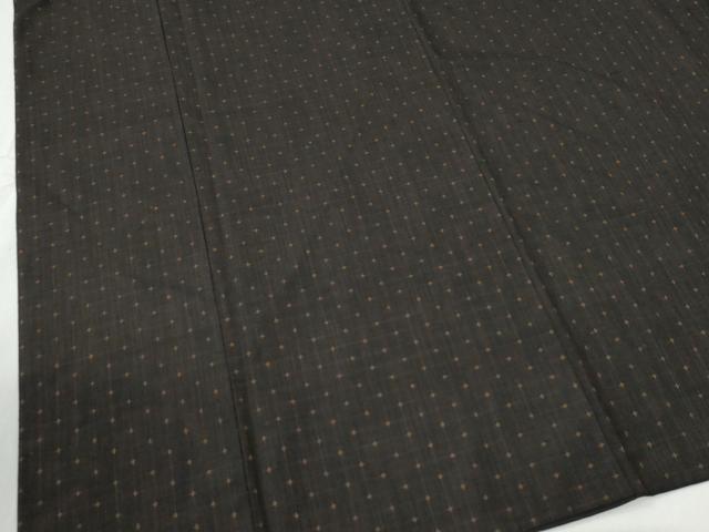 平和屋着物●三代目市三郎　大原紬　十字絣　証紙付き　正絹　逸品　CABG0048yc