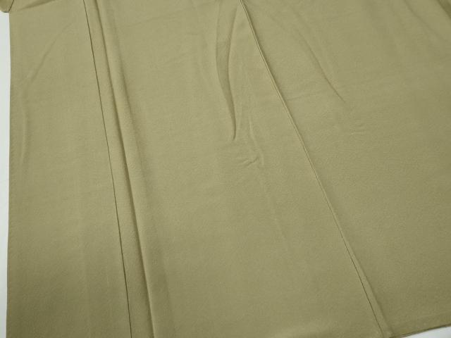 平和屋着物●上質な色無地　青朽葉色　正絹　逸品　未使用　CABG0049yc