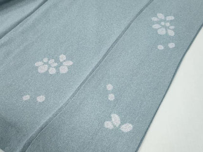 平和屋着物●京友禅作家　松井佚鴦　訪問着　駒刺繍　花蝶丸文　金彩　正絹　逸品　CABG0050yc