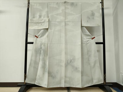 平和屋着物●創業460年・千總　訪問着　樹林文　暈し染め　反端付き　正絹　逸品　CABG0054yc