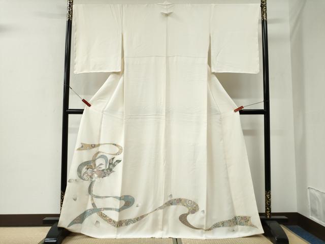 平和屋着物●豪華色留袖　寿光織　天女　金糸　ますいわ屋扱い　正絹　逸品　未使用　CABG0068yc
