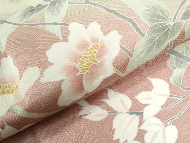 平和屋着物●訪問着　枝花文　暈し染め　正絹　逸品　CABG0069yc