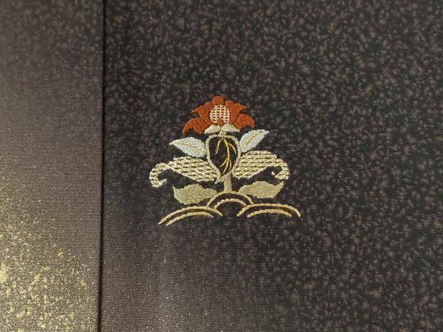 平和屋着物●訪問着　総刺繍　竹屋町刺繍　草花文　暈し染め　金彩　正絹　逸品　CABG0075yc
