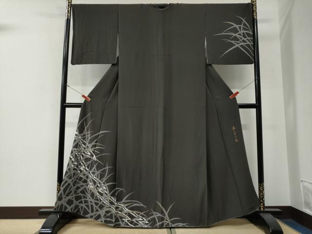 平和屋着物●訪問着　作家物　草木文　金彩　正絹　逸品　CABG0082yc