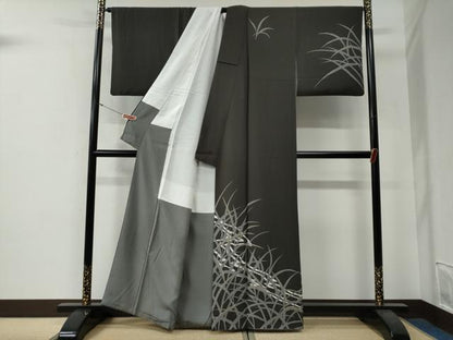 平和屋着物●訪問着　作家物　草木文　金彩　正絹　逸品　CABG0082yc