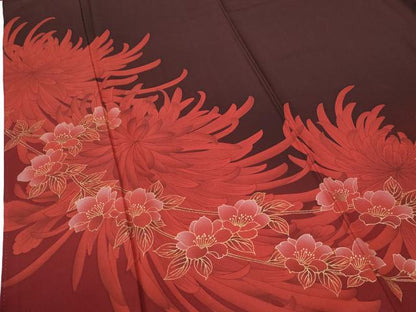平和屋着物●豪華振袖　乱菊枝菊文　金彩　正絹　逸品　CABG0083yc