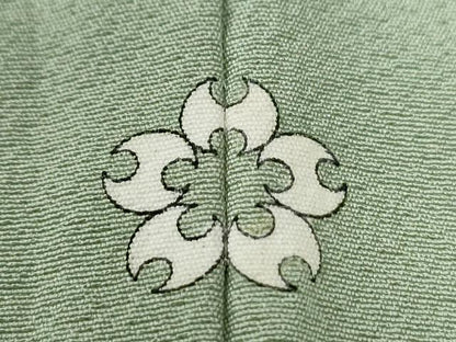 平和屋着物●上質な色無地　作家物　茶渋染　裏葉柳色　反端付き　正絹　逸品　CABG0086yc