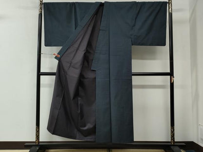 平和屋着物●男性　本場大島紬　アンサンブル・長襦袢セット　100亀甲　総詰め　キングサイズ　正絹　逸品　CABG0096yc