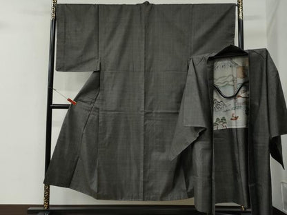 平和屋着物●男性　本場大島紬　アンサンブル　100亀甲　総詰め　正絹　逸品　未使用　CABG0097yc
