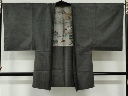 平和屋着物●男性　本場大島紬　アンサンブル　100亀甲　総詰め　正絹　逸品　未使用　CABG0097yc