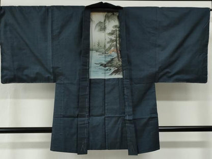 平和屋着物●男性　本場大島紬　アンサンブル　100亀甲　総詰め　正絹　逸品　未使用　CABG0100yc